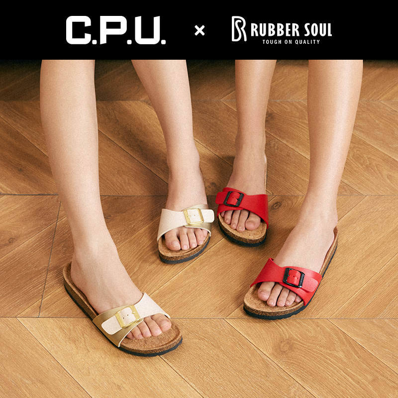 CPU夏季松木一脚蹬女款拖鞋