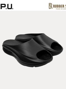 CPU厚底男女一字拖EVA外穿防滑时尚夏天防水居家情侣沙滩懒人鞋RO