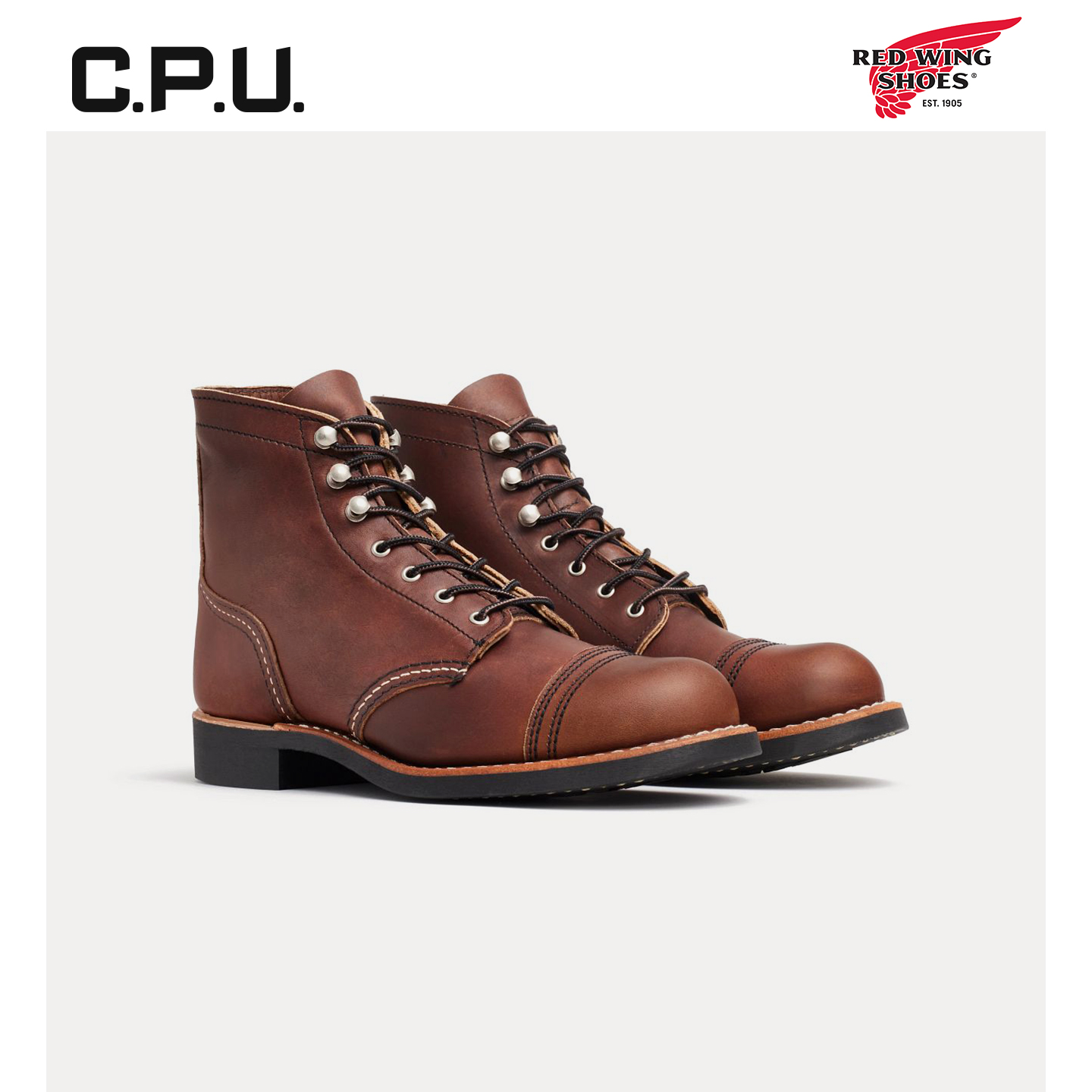 红翼3365工装靴圆头女靴