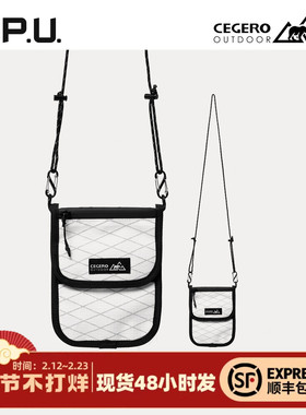 CEGERO轻量便携多层小包斜挎包男女同款时尚折叠零钱包手机包CG