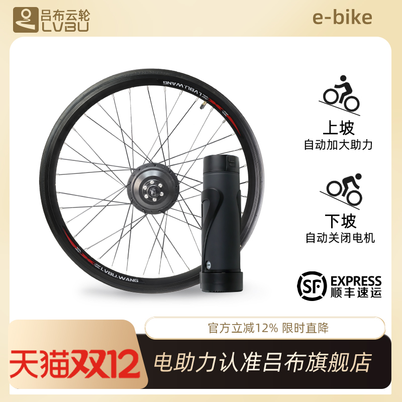 吕布云轮自行车改电助力无刷电机