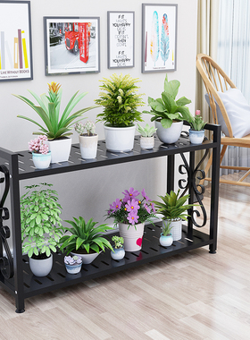 铁艺花架置物架阳台室内客厅落地式层架多层花店展示架多肉花架子
