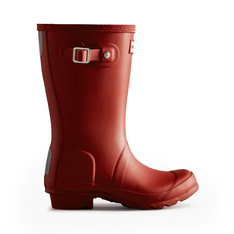 HUNTER青少年经典惠灵顿雨靴大童防水雨鞋女款小码厚底短筒靴