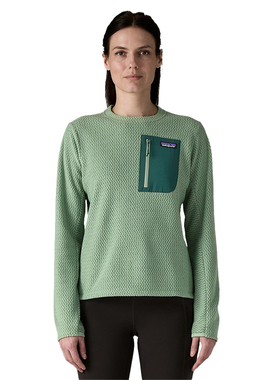 Patagonia巴塔哥尼亚女R1 Air轻量透气速干保暖套头抓绒衣40241