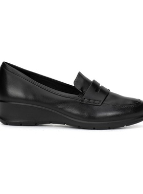 ECCO爱步女Felicia休闲商务增高皮鞋百搭乐福鞋玛丽珍鞋217323