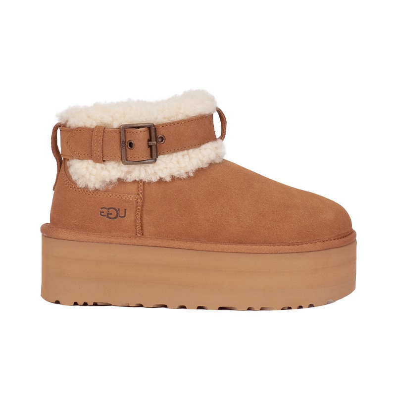 UGG女款MINI BELT搭扣款厚底短筒雪地靴时尚百搭雪地靴1144041