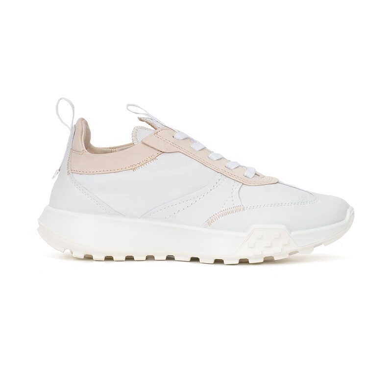 ecco爱步运动鞋女 阿甘鞋小白鞋老爹鞋 复古跑鞋211713