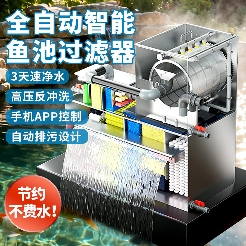 新势力不锈钢全自动转鼓微滤机