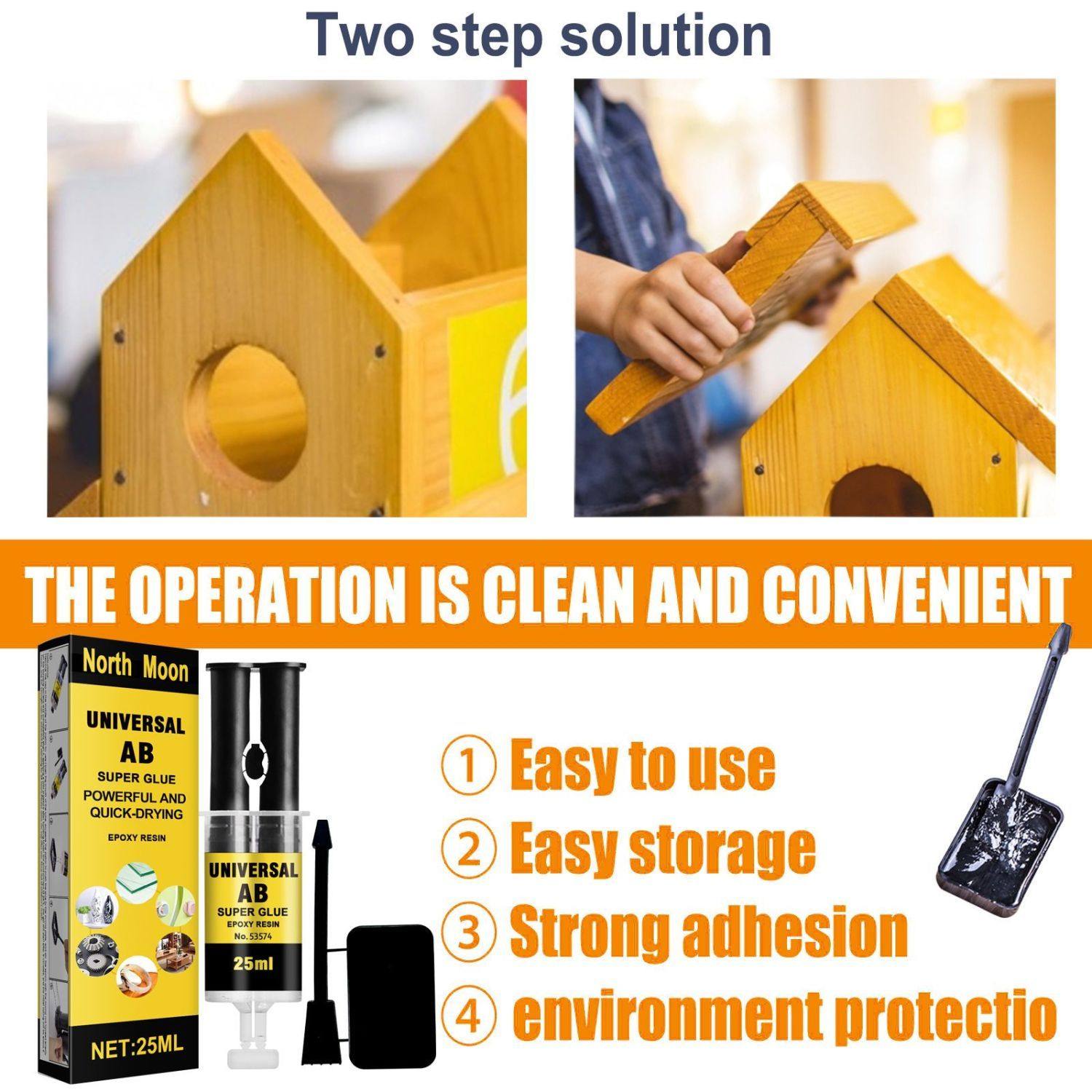 North Moon AB强力胶水焊接胶粘鞋家用陶瓷金属粘合多用途粘合剂,文具电教/文化用品/商务用品,胶水,淘宝优惠券,粉丝福利购,淘宝优惠卷