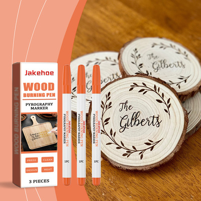 Jakehoe 燃烧烙画笔 木材燃烧效果焦记笔美术马克笔烙画笔烧焦笔