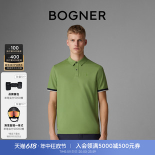 TIMO BOGNER博格纳 男士 24春夏新品 6F薄荷曼波高尔夫POLO衫