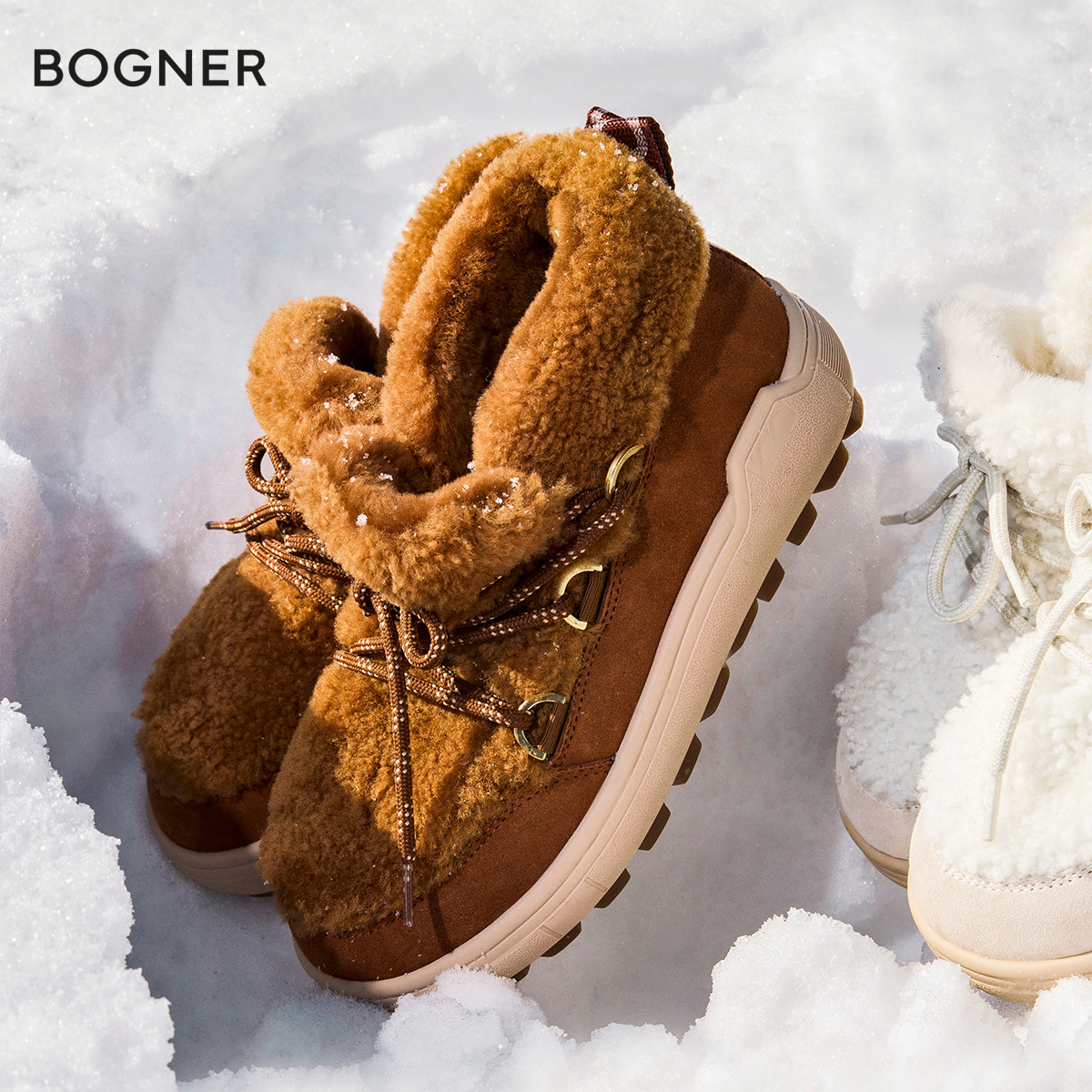 BOGNER博格纳 25秋冬新品CHAMONIX S 19女士保暖冰爪防滑雪地靴