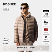25秋冬新品 HUGH D男士 BOGNER博格纳 立领亮面保暖短款 羽绒服外套