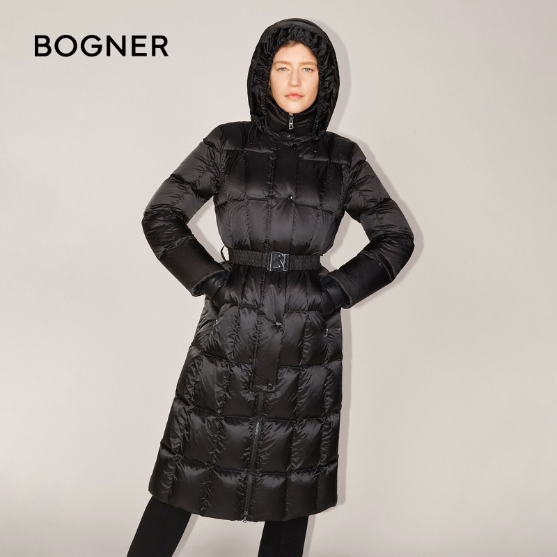 BOGNER博格纳 秋冬NICOLE-D3女士立领连帽长款收腰羽绒服