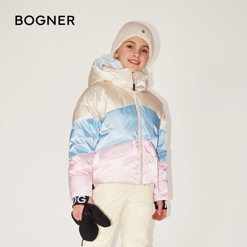 BOGNER博格纳 秋冬LINDA-D儿童缎面彩色保暖外套滑雪服