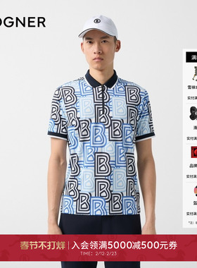 BOGNER博格纳 25春夏VALENTIN男士高尔夫运动休闲速干POLO衫