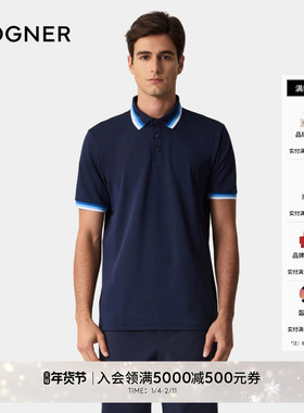 BOGNER博格纳 25春夏ARIK男士休闲运动商务翻领POLO衫