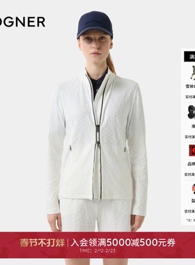 BOGNER博格纳25春夏AYLA女士高尔夫运动休闲简约开衫夹克中层