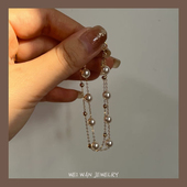 正品 施家珍珠错落满天星进口14Kgf洗手不用摘小仙女手链