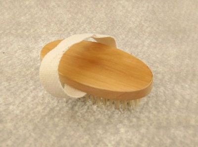 Bathing Brush Dry Skin Body Soft Natural Bristle Spa Brush