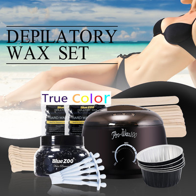 Hot Wax Warmer Heater Machine Hair Removal Beans Waxing Kit
