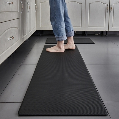 Thick pu floor mat kitchen non-slip washed leather door mat