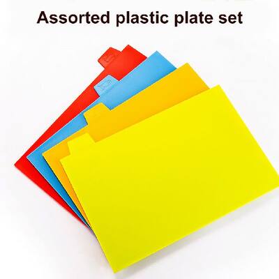 4Pcs/Set Kitchen Chopping Board Plastic Sort Boards Food