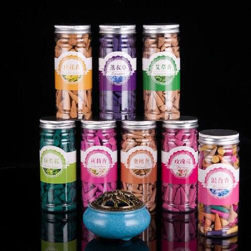 Cone Incense Bottle Package about 120cones Natural Reflux