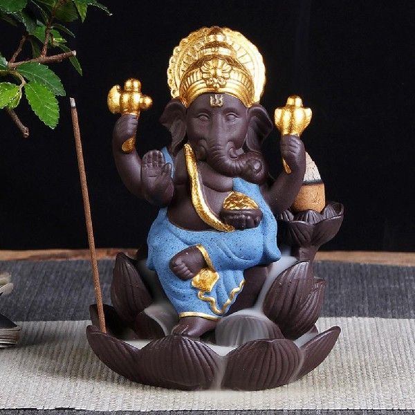 Censer Holder Incense Burner Lord Ganesha India Elephant