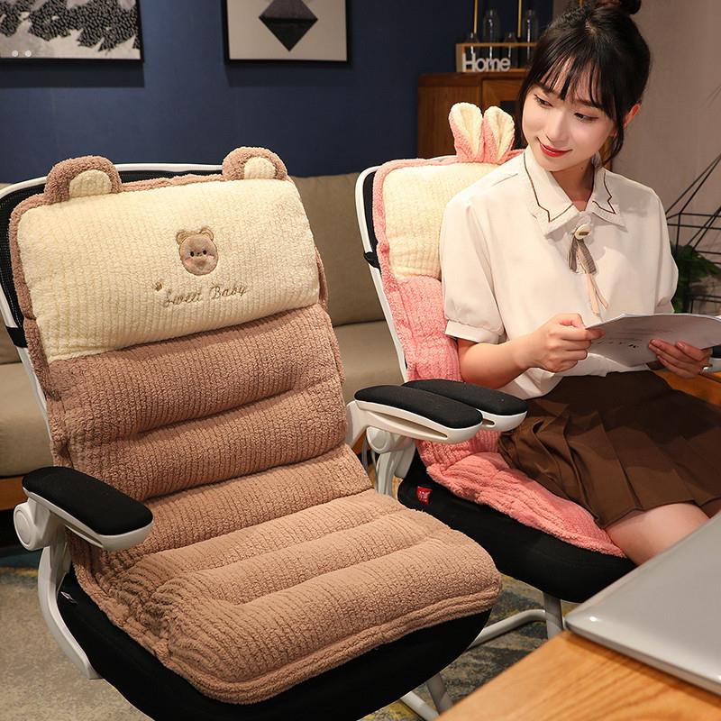 椅子坐垫2025新款高级感冬加厚靠背一体护腰防屁股痛学生办公室用