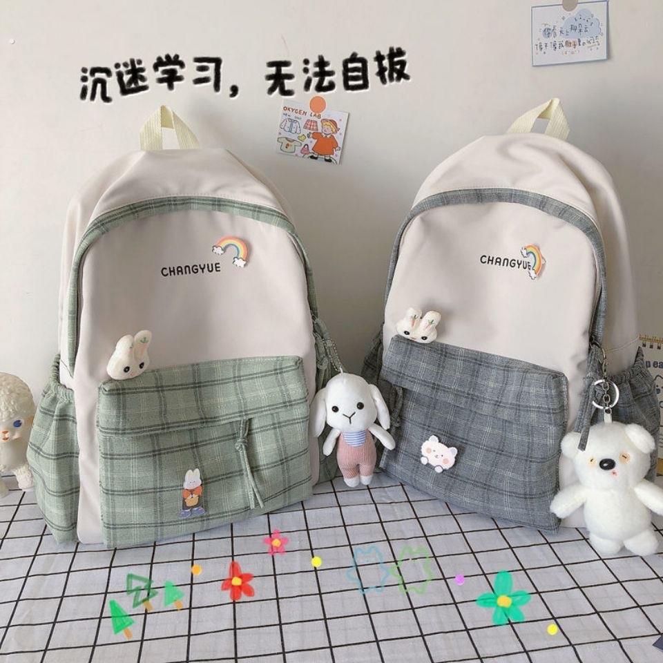 中学生补课包书包女生2024新款后揹包轻便网红爆款高颜值小众简约