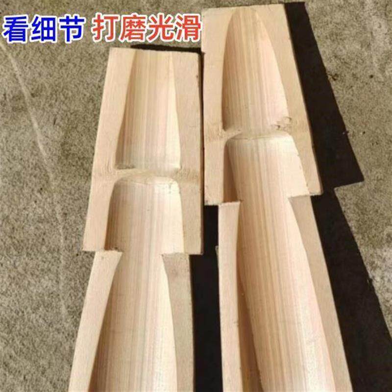 楠竹扁担挑水用挑箩筐毛竹手工扁担带绳子铁钩扁担钩子农用扁挑