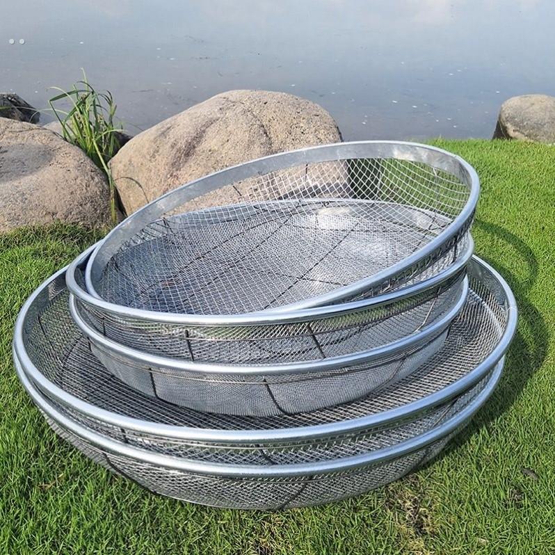 不锈钢筛沙网园艺筛土筛子石子沙子筛网过滤筛工业用铁漏网筛筛子