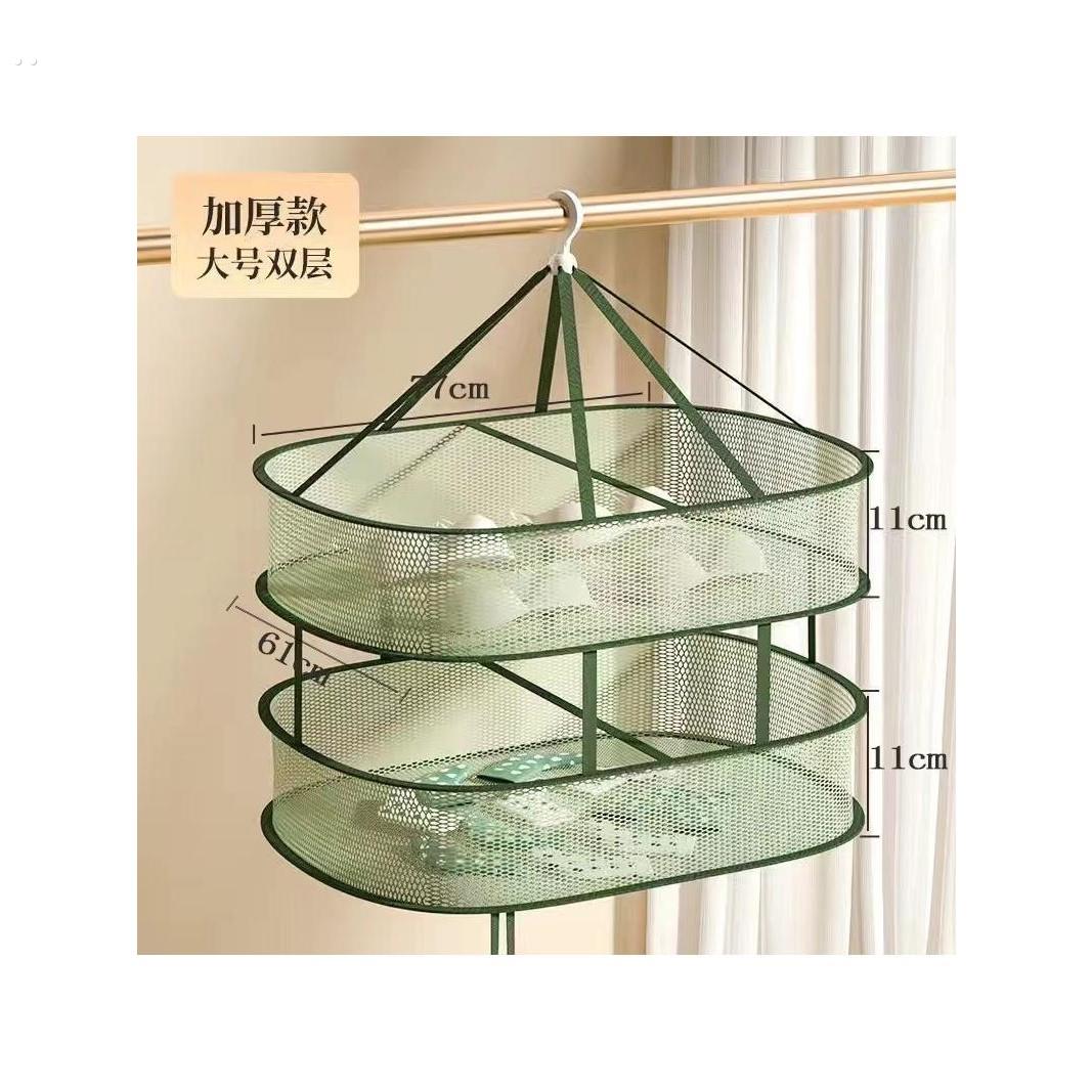 晾衣网晒袜子神器家用晒衣篮羊绒衫平铺毛衣晾晒网兜凉袜子晾晒架