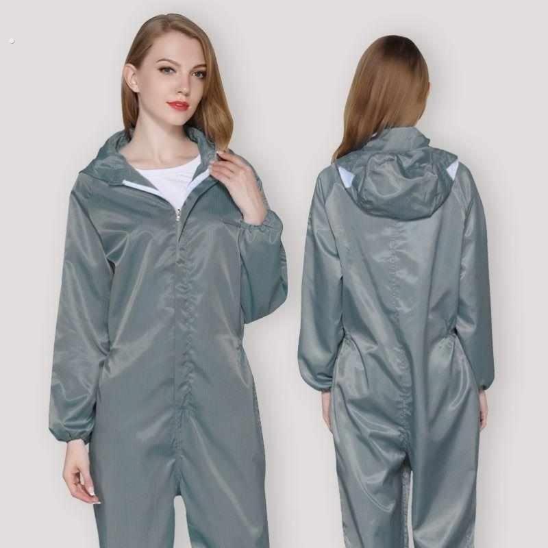 防水防油防尘服喷漆服连体雨衣摩托车男连帽工作服套装可印字