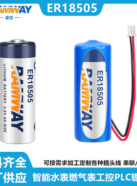 睿奕 ER18505水表电池3.6V锂燃气表流量计表电池巡更棒煤气表电池