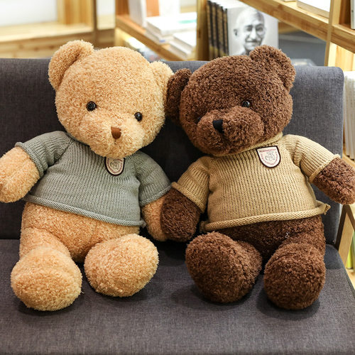 可爱穿衣泰迪熊公仔抱枕生日礼物