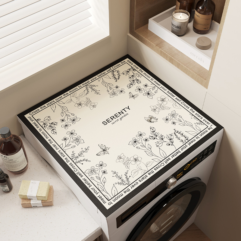 【日本双面革】防水洗衣机盖垫