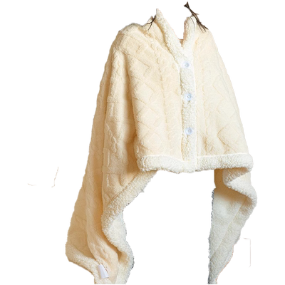 午睡毯秋冬办公室加厚单人连帽