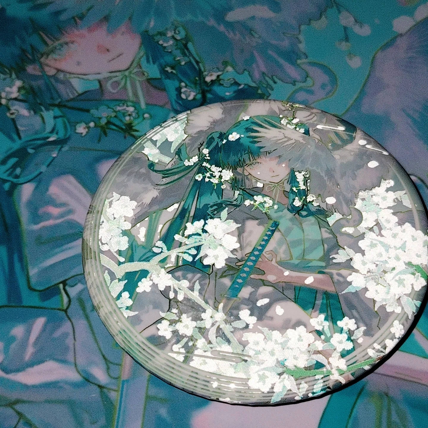 初音未来仙鹤miku同人吧唧徽章
