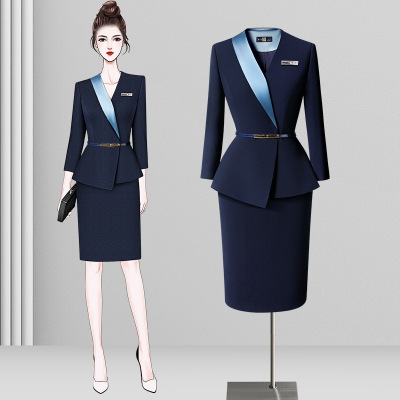 日本品质职业西装套装女春秋酒店经理工作服高端气质女神范美容院