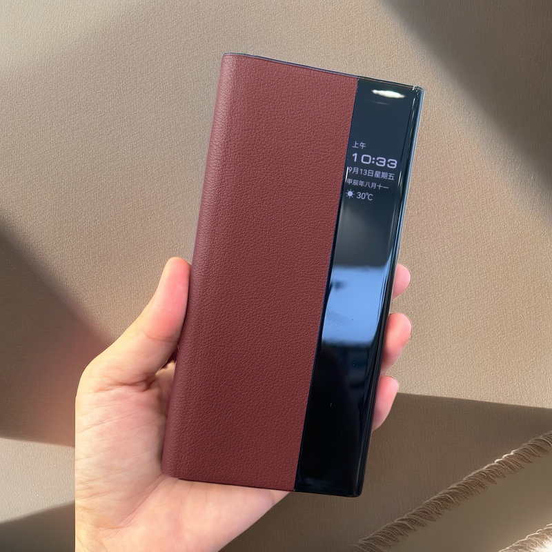 适用于华为MateXT手机壳真皮商务新款matext三折叠屏非凡大师翻盖智能防摔huawei轻奢高级感个性简约大气外壳