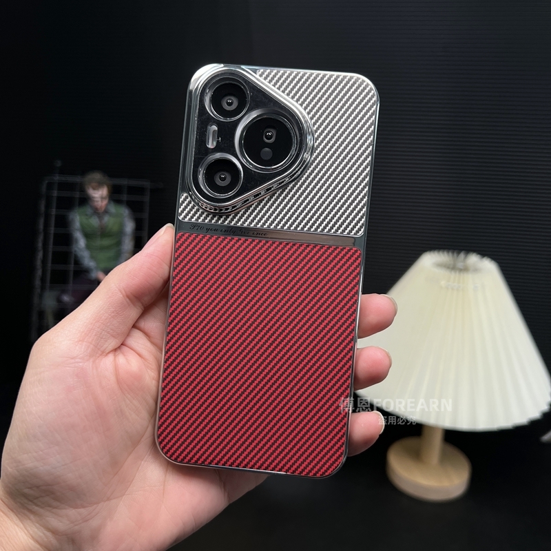 适用于华为pura70pro手机壳新款防摔个性pura70碳纤维创意男女潮流Pro+高档奢华时尚磨砂款防滑简约大气外壳