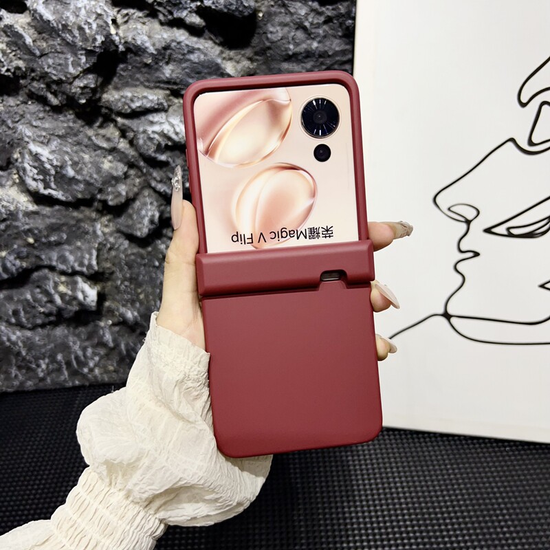 适用于荣耀magicvflip手机壳壳膜一体高级感男女大气magic vflip折叠屏全包防摔新款保护套中轴铰链手机外壳