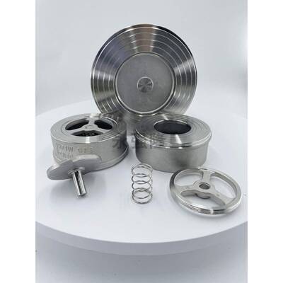 316L对夹式不锈钢止回阀H71W-25/16P/40RL单向阀CF8M逆止阀DN5080