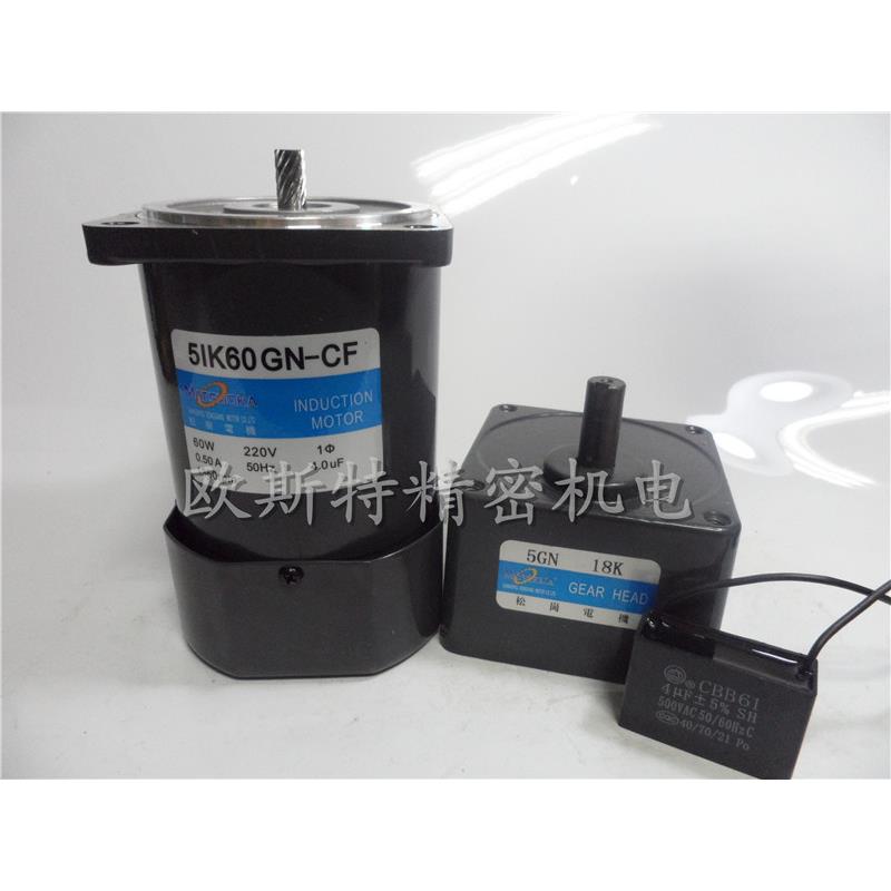 60W交流减速/定速电机/微型5IK60GN-CF/51K60GN-CF/5GN-15K/220V