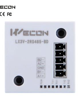 WECON维控PLC LX3V-2RS485-BD板 2ADI2DAI 4ADV 2TC ETH 2PT2DAV