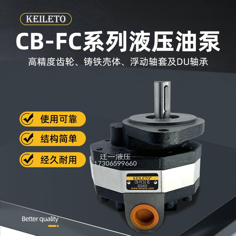 CB-FC10 CB-FC16单级齿轮泵20 25 32 40 50 液压油泵CB-FC31.5-FL