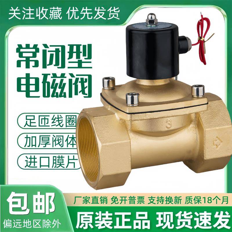 常闭电磁阀水阀气阀TXPC 2W800-80 AC220V DC24V控制阀DN80开关阀