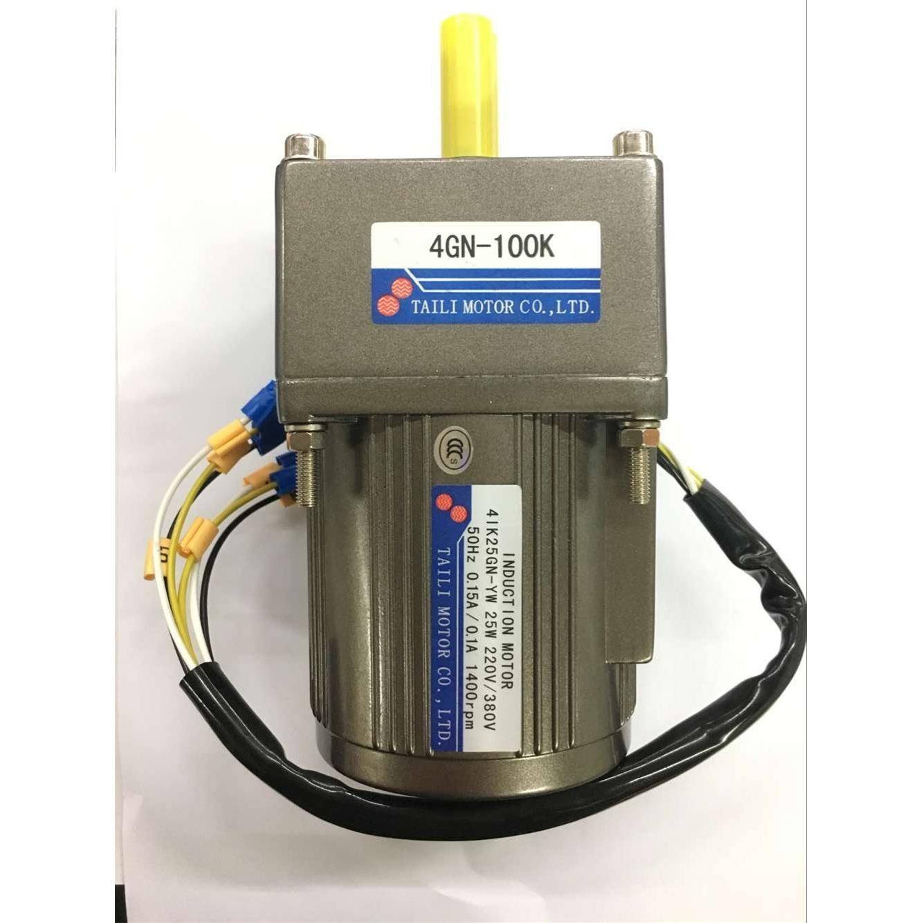 台力正品减速电机4IK25GN-YW/4GN100K 25W100K三相六线220V380V马